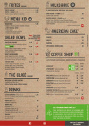 Menu Roadside - Les frites, salades et drinks,.....