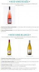 Menu Un Coin de Prairie - Les vins suite
