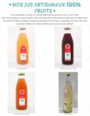 Menu Un Coin de Prairie - Les jus de fruits