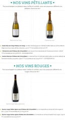 Menu Un Coin de Prairie - Les vins