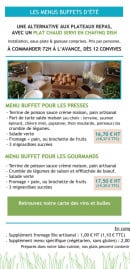 Menu Un Coin de Prairie - Les menus buffets d' été