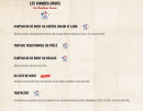 Carte et menu de Boucherie la Goulaine à Basse Goulaine — Les viandes crues