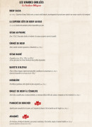 Carte et menu de La Boucherie à Basse Goulaine — Les viandes grillées