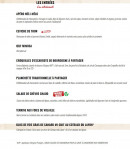 Carte et menu de La Boucherie à Basse Goulaine — Les entrées