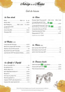 Carte et menu de Auberge de la Maine à Aigrefeuille sur Maine — Les boissons