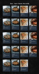 Carte et menu de La Pizzetteria à Aigrefeuille sur Maine — Les pizzas base : sauce tomate, mozzarella