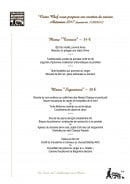 Carte et menu de Auberge la Fontaine aux Bretons à Pornic — Le menu terroir et menu signature