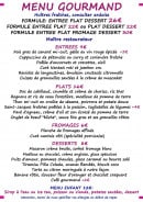 Menu Le Retz - Le menu  gourmand