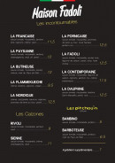 Menu Maison Fadoli - Les incontournables