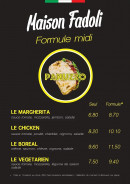 Menu Maison Fadoli - Les panuzzos