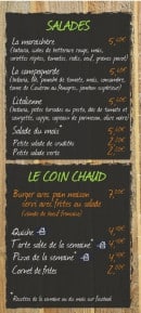 Menu Crok Nature - Salades et coin chaud 