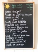 Menu La Maison - Exemple de menu