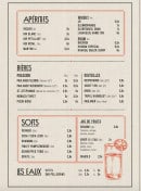 Carte et menu de Le Butcher à Saint Sebastien sur Loire — apéritifs, bières, softs