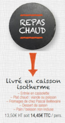 Menu La Biliais Traiteur - Repas chaud