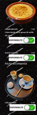 Menu Le Grill du Gesvres - Les desserts (suite)