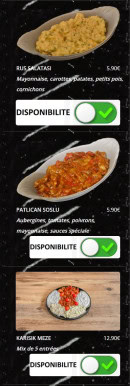 Menu Le Grill du Gesvres - Les entrées (suite)