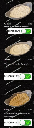 Menu Le Grill du Gesvres - Les entrées (suite)