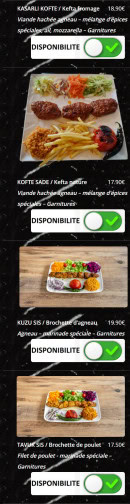 Menu Le Grill du Gesvres - Les spécialités grillades (suite)
