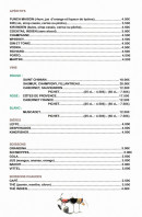 Menu Les Goûts D'Asie - Les apéritifs, vins et bières