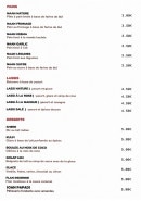 Menu Les Goûts D'Asie - Les pains, lassis et desserts