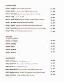 Menu Les Goûts D'Asie - Les plats poulet, byrianis et plats bœuf