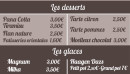 Menu Le Coin Du Délice - Les desserts, glaces