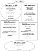 Menu Chez Maria - Menus