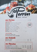 Menu El Porrõn - Porrons, planches et cocktails