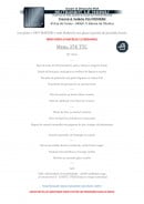 Menu Le Haras - Menu à 37€