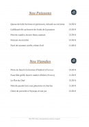 Menu Le Haras - Poissons et viandes