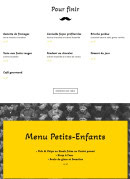 Carte et menu de Papy Mougeot à Pornichet — Les desserts et menu enfant