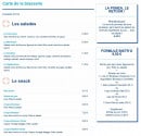 Menu Bistrocéan - Salades et snack