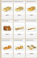 Menu La Boulangerie d'Honoré - Les fougasses, préfous ...