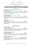 Menu La civelle - Les vins