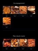 Carte et menu de Villa D'or à Reze — Accompagnements, plats chauds, viandes