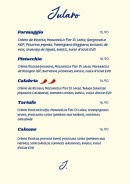 Menu Jularo - Les pizzas suite