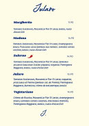 Menu Jularo - Les pizzas