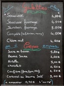 Menu Le Pays Noir - Les galettes et crêpes