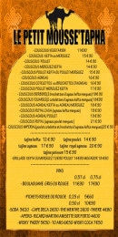 Carte et menu de Le Petit Mousse'tapha à La Turballe — Le menu su place