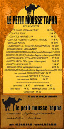 Carte et menu de Le Petit Mousse'tapha à La Turballe — Le menu à emporter