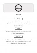 Carte et menu de Hall Saint Lazare à Le Loroux Bottereau — Le menu à 20€