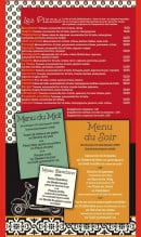 Menu La vespa des halles - les pizzas et menu du midi