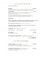 Carte et menu de L'Eden Beach à La Baule Escoublac — Les plateaux et plats de partage