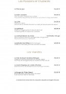Carte et menu de L'Eden Beach à La Baule Escoublac — Les poissons, crustacés et viandes
