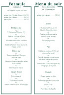 Carte et menu de Le Café des Ecailles à La Baule Escoublac — Les formules et menus du soir
