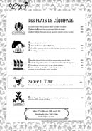 Carte et menu de Le Clan des Fish à La Baule Escoublac — Plats de l’équipage