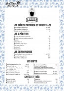 Carte et menu de Le Clan des Fish à La Baule Escoublac — Bières, apéritif, champagnes, ...
