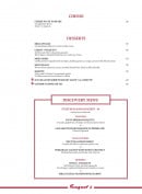 Menu Le Fouquet's - Cheese, desserts et menu découverte 