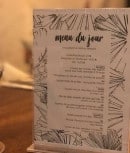 Menu Les Albatros - exemple de menu