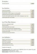 Carte et menu de La Table à Loulou à La Haie Fouassiere — Les formules, entrées,....